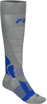 Fly Racing 350-0571S Fly Racing Snow Heavyweight Wool Sock Grey/Blue Sm/Md 350-0571S