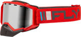 Fly Racing Zone Snow Goggle Red/Charcoal W/ Silver Mirror/Smoke Lens Flb-24Z4