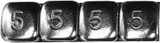 K&L 32-3499 K&L Wheel Weights 5 Gram Chrome 360 Piece/Box 32-3499