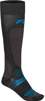 Fly Racing 350-0574L Fly Racing Snow Midweight Wool Sock Grey/Blue Lg/Xl 350-0574L