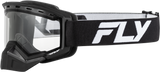 Fly Racing Yth Focus Snow Goggle Blk/Wht W/ Clear Lens Flb-24Fy2