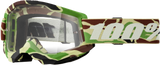 100% 50027-00024 100% Strata 2 Goggle War Camo Clear Lens 50027-00024