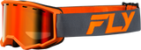 Fly Racing FLB-24FY3 Fly Racing Yth Focus Snow Goggle Char/Org W/ Red Mirror/Amber Lens Flb-24Fy3