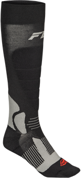 Fly Racing 350-0570L Fly Racing Snow Heavyweight Wool Sock Black Lg/Xl 350-0570L