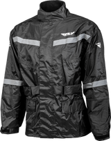 Fly Racing 479-8017L Fly Racing 2-Piece Rain Suit Black Lg 479-8017L