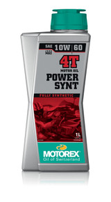 Motorex Power Synt Oil 4T 10W60 1L 10/Case 308252