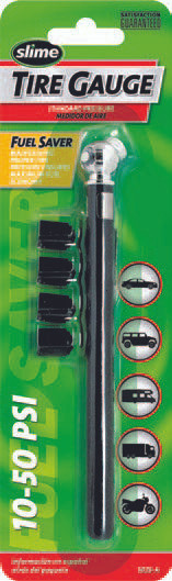 Slime Tire Gauge 10-50 Psi 1023-At