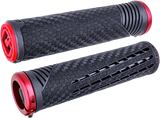 ODI F35CFBR-R Odi Cf11 V2.1 Bmx Grips Pearl Blk/Red W/Matte Red F35Cfbr-R