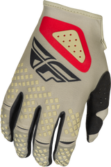 Fly Racing 378-410X Fly Racing Kinetic Sym Gloves Light Grey/Red/Black Xl 378-410X