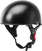 Gmax H1650026 Gmax Hh-65 Half Helmet Naked Black Lg H1650026