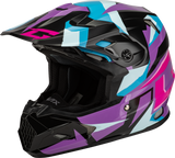 Gmax Mx-96S Splinter Helmet Black/Purple/Blue Sm D29611434