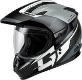 Gmax A1116456 Gmax Gm-11 Decima Helmet Black/Grey/White Lg A1116456