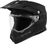 Fly Racing F73-7036M Fly Racing Trekker Solid Helmet Matte Black Md F73-7036M