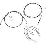 La Choppers Handlebar Cable/Brake Line Kit - Quick Connect - Complete - 12" - 14" Handlebars - Black La-8156Kt2-13B La Choppers Handlebar Cable/Brake Line Kit - Quick Connect - Complete - 12" - 14" Handlebars - Black La-8156Kt2-13B