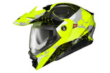 Scorpion Exo 96-1055 Scorpion Exo Exo-At960 Modular Helmet Topographic Hi-Vis/Black Lg 96-1055
