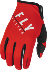 Fly Racing 371-14308 Fly Racing Windproof Gloves Black/Red Sz 08 371-14308