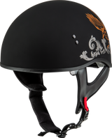 Gmax Hh-65 Corvus Helmet Matte Black/Silver/Orange Lg H16510946