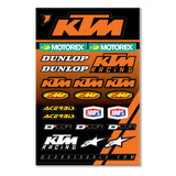 D-Cor 40-30-102 D-Cor Ktm Racing Decal Sheet 12 Mil Ktm Racing Decal Sheet 40-30-102