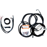 LA CHOPPERS LA8053KT213B La Choppers Handlebar Cable/Brake Line Kit - Complete - 12" - 14" Handlebars - Black Vinyl La-8053Kt2-13B