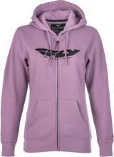 Fly Racing Women'S Fly Corporate Zip Up Hoodie Mauve 2X 358-00622X