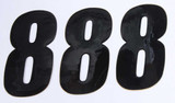 D-Cor 45-24-8 D-Cor Number 8 Black 4" 3/Pk 45-24-8