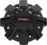 System 3 CAPS3-170 System 3 St7 Center Cap Dual Fit Bolt-In Gloss Black Caps3-170