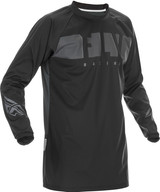 Fly Racing 370-8010L Fly Racing Windproof Jersey Black/Grey Lg 370-8010L