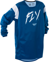 Fly Racing 378-526YXL Fly Racing Youth Kinetic Stoke Jersey Navy/White Yxl 378-526Yxl