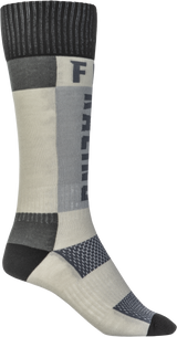 Fly Racing 350-0552S Fly Racing Mx Socks Thick Grey/Black Sm/Md 350-0552S
