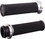 ODI V30HTWB-S Odi Rufian Grips Tbw 1" Black/Silver V30Htwb-S