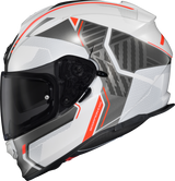 Scorpion Exo Ryzer Full-Face Helmet Switch White/Grey Lg Ryz-1235