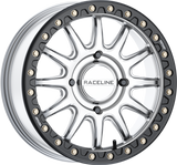 Raceline A14SB-77056+25 Raceline Alpha Bdlk 17X7 4/156 (+25Mm) Silver/Blk A14Sb-77056+25