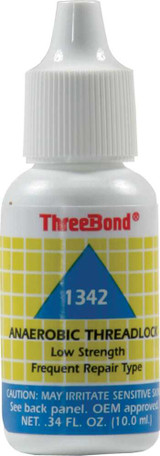 THREEBOND 1342AT002 Threebond Low Strength Thread Lock 10Ml 1342At002