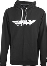 Fly Racing 354-0190X Fly Racing Fly Corporate Zip Up Hoodie Black Xl 354-0190X