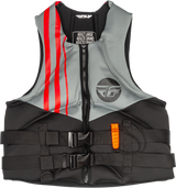 Fly Racing Neoprene Flotation Vest Black/Grey/Red Md 221-30400M