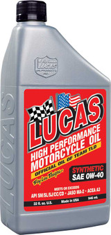 Lucas 10718 Lucas Synthetic High Performance Oil 0W40 1Qt 10718