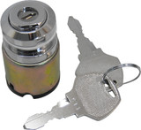 Harddrive Flat Key Ignition Switch Chrome 21-0204