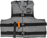 Fly Racing Nylon Flotation Vest Grey/Black Xs 221-30411Xs