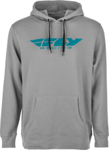 Fly Racing Fly Corporate Pullover Hoodie Grey/Blue Md 354-0136M
