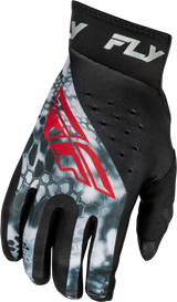 Fly Racing 378-047XS Fly Racing Pro Lite Kryptek Gloves Black/Red/Grey Xs 378-047Xs