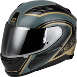 Gmax F19841028-DOT Gmax Ff-98 Aftershock Helmet Grey/Metallic Gold 2X F19841028-Dot