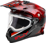 Fly Racing 73-31361L Fly Racing Trekker Cw Conceal Helmet Elec Shld Red/Black Lg 73-31361L