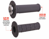 Odi Universal Lock-On Grips Half-Waffle Graphite/Silver H21Uhwh