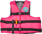 Fly Racing 221-30414XS Fly Racing Nylon Flotation Vest Neon Pink/Teal Xs 221-30414Xs