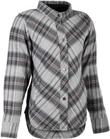 Highway 21 Women'S Rogue Flannel Pink/Grey Xs #6049 489-1451~1