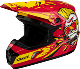 Gmax Youth Mx-46Y Unstable Helmet Red/Yellow Yl D3465232