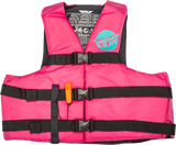 Fly Racing 221-304142X Fly Racing Nylon Flotation Vest Neon Pink/Teal 2X 221-304142X