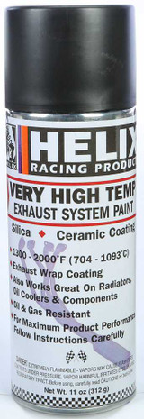 HELIX 165-1020 Helix Very High Temp Exhaust System Paint Flat Black 11Oz 165-1020