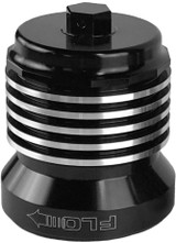 Pcracing PCS1BC Pcracing Flo Reusuable Oil Filter Black/Polished Fins Pcs1Bc