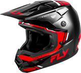 Fly Racing 73-87212X Fly Racing Kinetic Verdict Helmet Black/Red/White 2X 73-87212X